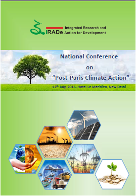 Press Release-Pre Event-National conference on “Post Paris Climate Action” 12th July, 2016, Hotel Le Meridien,New Delhi, India.
