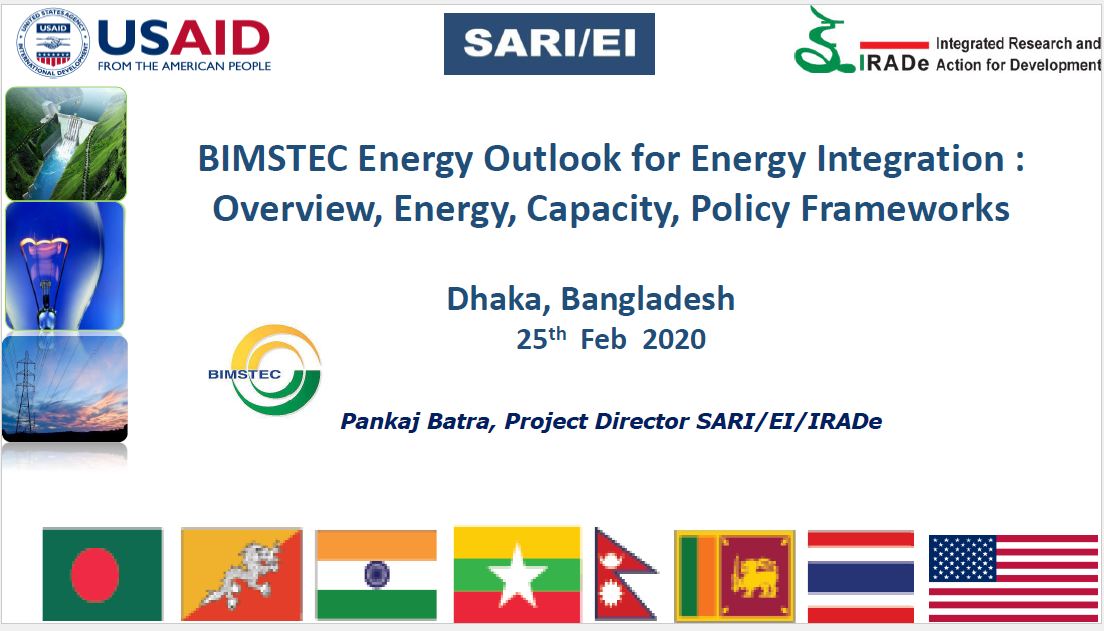 BIMSTEC Energy Outlook for Energy Integration